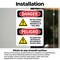 Signmission Do Not Store Flammable Materials Bilingual Danger Sign, Vinyl Decal, 7in W x 10in L, 2PK OS-2PACK-DS-D-710-VS-1174 - alternate 2